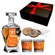  GESCHENKSET FÜR MÄNNER WHISKY-KARAFFE GRAVIERTE GLÄSER WEIHNACHTEN