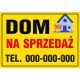 HAUS ZU VERKAUFEN + Telefonplatine 60X80cm PVC 3mm