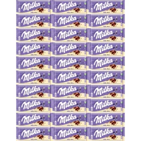   Milka Bubbly Milk & White – Luftige Milchschokolade mit Weißer Schokolade, 95g, 30er Pack