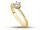  585er Goldring mit Moissanit 0,50 ct zertifiziert