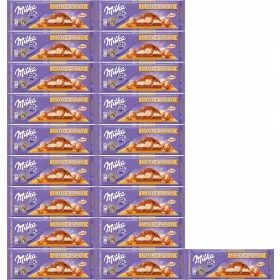   Milka Milchschokolade mit Karamellfüllung und ganzen Haselnüssen, 300 g x20