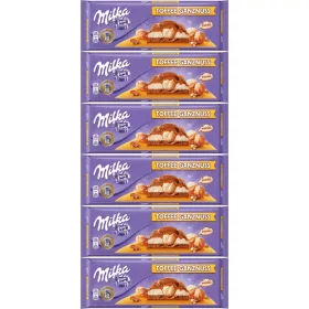   Milka Schokolade mit Alpenmilch und Karamellfüllung, 300 g - 6er Pack