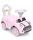  NICEKIDS KZ0582 Rutschauto, weiß, rosa