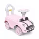  NICEKIDS KZ0582 Rutschauto, weiß, rosa