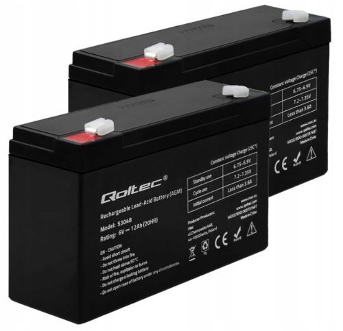  2x AGM-BATTERIE 6V 12Ah HQ BIKE SPIELZEUGAUTO
