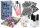  GROSSES GLITZER-TATTOOS-SET, HAARFÄRBEN, NAGELMUSTER, FARBEN