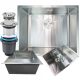 Einzelbeckenspüle SINGLE-BASTER STAHLSPÜLE 44x44 cm Inox-Stahl