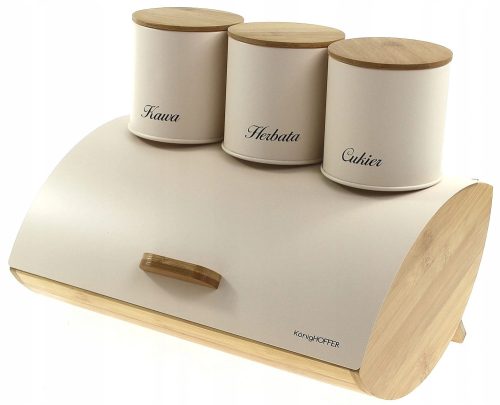 Brotkasten Konighoffer Cosmic Rucksack-Set, cremefarbenes Holz