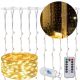  LICHTVORHANG 300 LED 3x3m ICILS LAMPS GARLAND FERNBEDIENUNG WARMWEISS