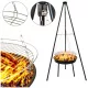  Holzkohle-Gartengrill Stabiler Dreibein-Feuerkorb 2in1 DELICATE