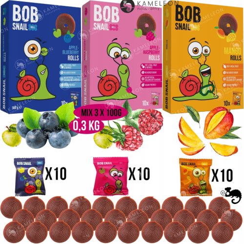 BOB SNAIL – Fruchtige Snack-Rollen, Natürlich und Ohne Zucker