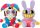  2 STÜCK MASKOTTCHEN FANTASTISCHER DIGITALER ZIRKUS POMNI UND JAX PLÜSCHSPIELZEUG 25 CM