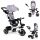  Dreirad, Kinderwagen, um 360 Grad drehbarer Kinderwagen, grau ECOTOYS
