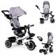  Dreirad, Kinderwagen, um 360 Grad drehbarer Kinderwagen, grau ECOTOYS