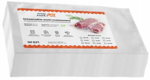 Lebensmittelbehälter Gerändelte Beutel 15x30 cm Zum Vakuumverpacken