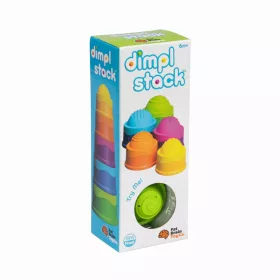  Fat Brain Toys Dimpl Stack FA293 mehrfarbige Sinnespyramide