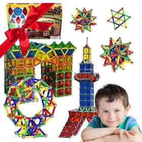  3D-PÄDAGOGISCHES MAGNETBLOCK-BAPUZZLE 138 EL XXL-SET