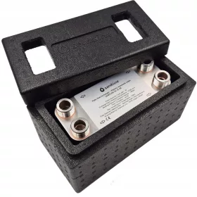  SANITLINE WÄRMETAUSCHER 25kW 4x 3/4" + ISOLIERUNG