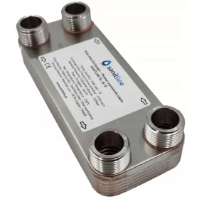  SANITLINE WÄRMETAUSCHER 12 PLATTEN 20kW 4x 1"