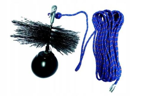 Schornsteinreinigungsset, 200 mm Reinigungsstab + 2,5 kg Ball + 15 m Seil