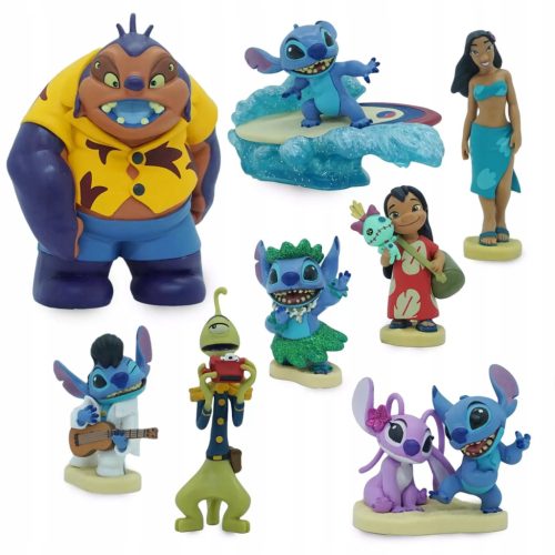  Stitch Lilo und Stitch Angel 9 Figuren Disney Store