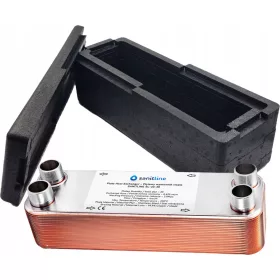  SANITLINE WÄRMETAUSCHER 30 kW 3/4" + ISOLIERUNG