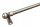 Mini-Gardinenstangen, kleine Gardinenstangen Mini-Gardinenstange 80 cm, goldfarbenes Metall