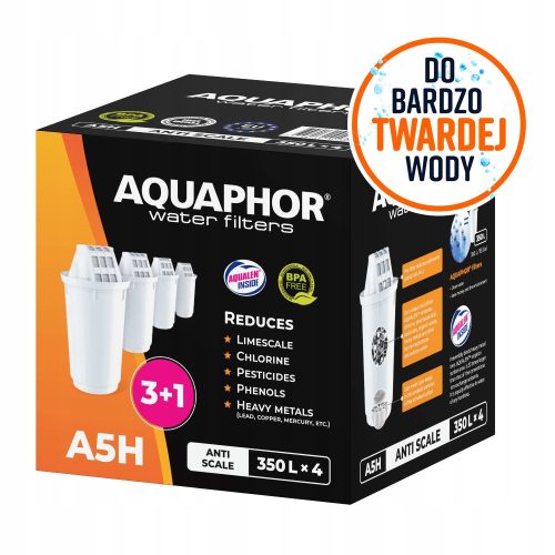  Filtereinsatz für die Aquaphor A5H Kanne, 4 Stk.