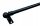 Mini-Gardinenstangen, kleine Gardinenstangen Mini-Gardinenstange 80 cm, schwarzes Metall