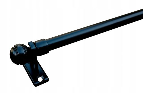 Mini-Gardinenstangen, kleine Gardinenstangen Mini-Gardinenstange 80 cm, schwarzes Metall