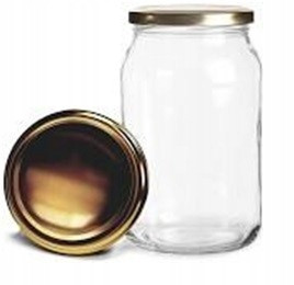 Lebensmittelbehälter Glasgefäß mit transparentem Deckel, 900 ml