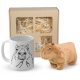 Coole, lustige Gadgets CAPYBARA GEBURTSTAG GESCHENK, MASKOTTCHEN-BECHER-SET