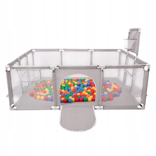  Laufstall für Kinder, Spielplatzkorb, Tore, 200 Bälle
