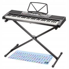    Keyboard Orgel Klavier MK-2115 SPIELEN LERNEN Großer Ständer AUFKLEBER für Tasten