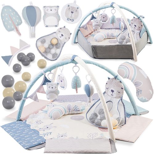  MoMi PASTEL 3in1 Lernmatte für Kinderlaufstall
