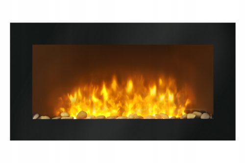 Wandkamin mit Heizfunktion elektrisch Ferretti schwarz 1800 W 91 x 48 x 12 cm