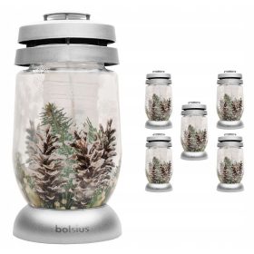    Bolsius Candle Lantern Glaskerzen STRING Paraffineinsatz 36h - 6 Stück