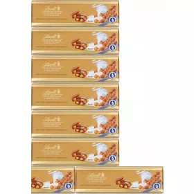   Lindt Schweizer Milchschokolade mit Ganzen Haselnüssen 300g x8
