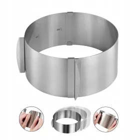   Kuchenform 15,5, Durchmesser 30 cm + Schablone, Schaber, Spachtel zum Glätten der Glasurmasse