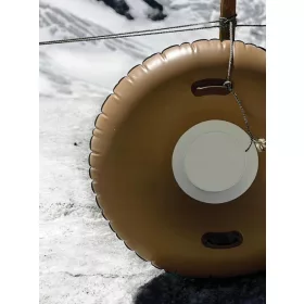    ALPINE SNOW TUBE Schlitten Dolce, Oxford Green, Creme No.4 Petites Pommes