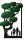Dekoratives Moos Bonsai-Baum mit Moos, Moos, beliebige Familienkonfiguration, 45 x 27 cm
