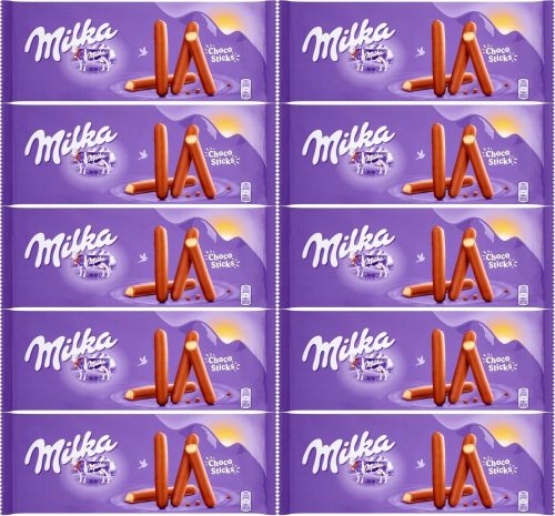 Milka Choco Sticks - Knusprige Kekse mit zarter Alpenmilch-Schokolade 112g x10