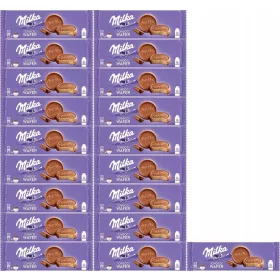  Milka Choco Wafer - Rundwaffeln mit Kakao-Cremefüllung 150g, 20er Pack