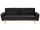  Beliani Eina Sofa 210 x 81 cm, schwarzer Samt