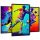 Bilder an der Wand Set mit 3 Bildern für ein Jungenzimmer, Triptychon-Fußballwand, Fußball