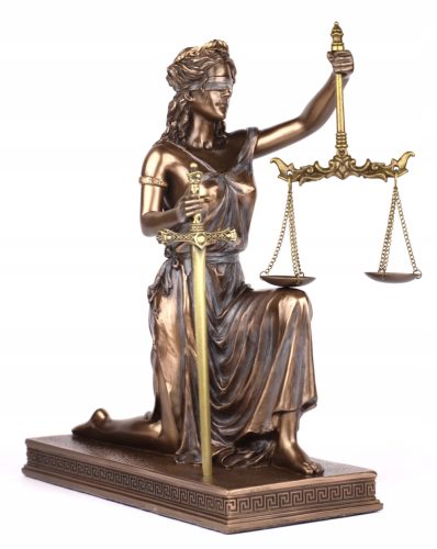 Dekorative Figuren und Skulpturen für zu Hause TEMIDA VERONESE Figur, Geschenk für einen Anwalt, BRIEFMESSER
