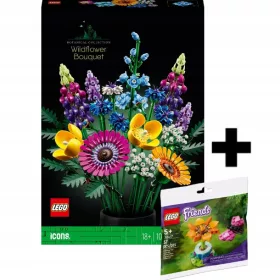    LEGO ICONS 10313 Wildblumenstrauß + LEGO Friends 30417 Friends Gartenblume und Schmetterling