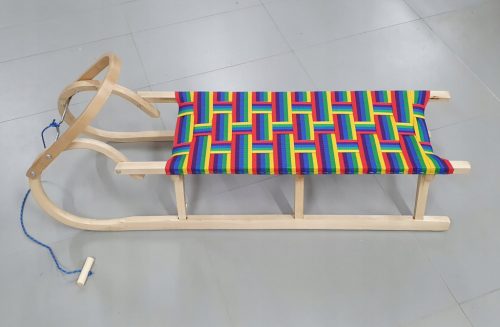  Großer, langlebiger Holzschlitten für zwei Personen, 120 cm, HERSTELLER