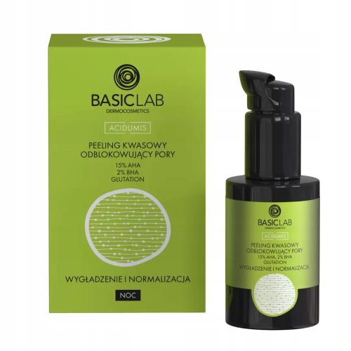 Revitalisierendes AHA-BHA Peeling für unreine und ölige Haut - BasicLab, 30ml