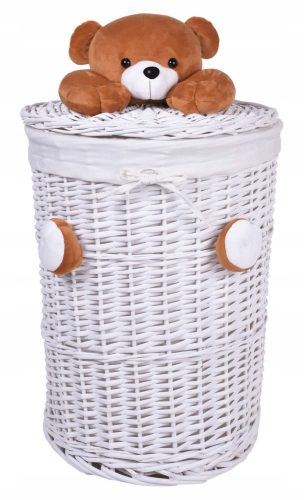  Gockowiak Spielzeugkorb 42x74x42 cm weiß, 75 l, Korbgeflecht